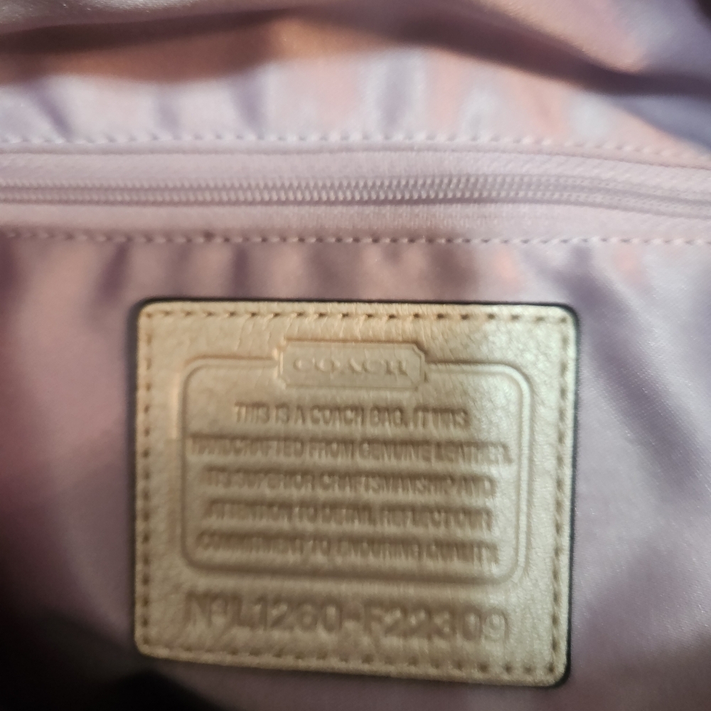 Coach Kristin Ivory Cream Leather Crossbody Satchel Bag
